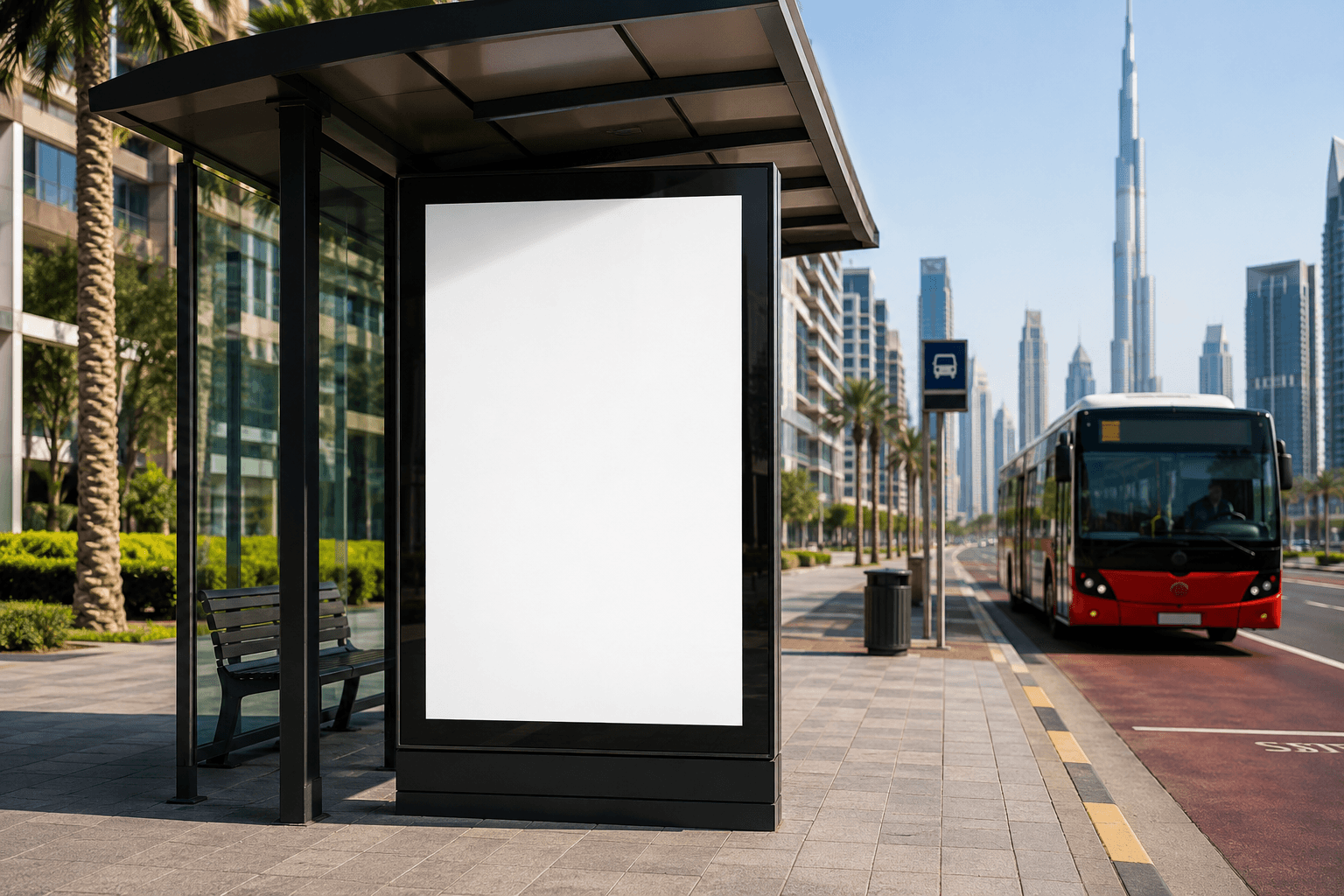 Bus Shelter Advertising in Dubai, UAE