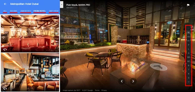 Google Street View example