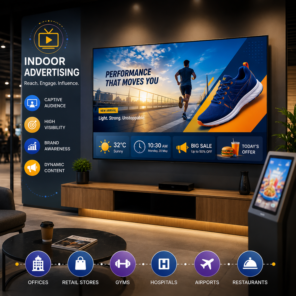 Indoor TV Advertising Dubai