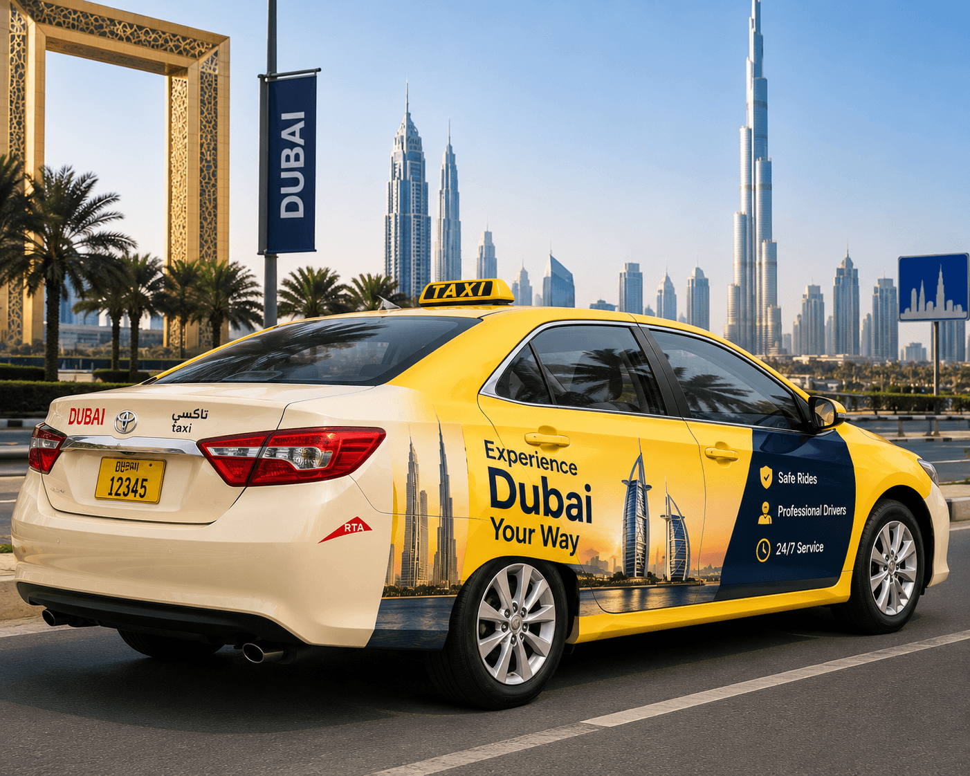 Taxi Advertising in Dubai