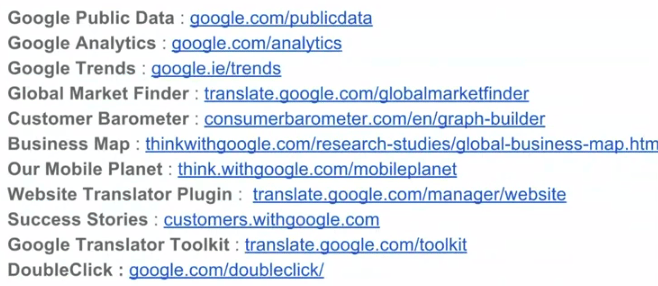Google Tool Kit for International Research