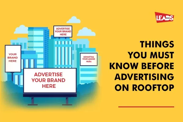 Rooftop banner with an eye-catching design