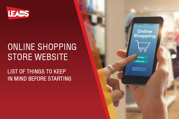 Online Shopping Store website. List of things to keep in mind before starting