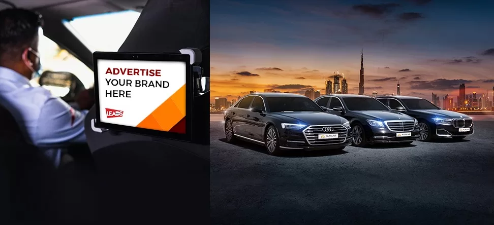 limousine advertising in dubai taxi ads