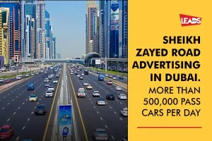 Sheikh Zayed Road Advertising in Dubai.