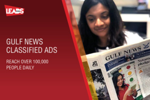 Gulf News Classified Ads  - Reach over 100,000 people daily