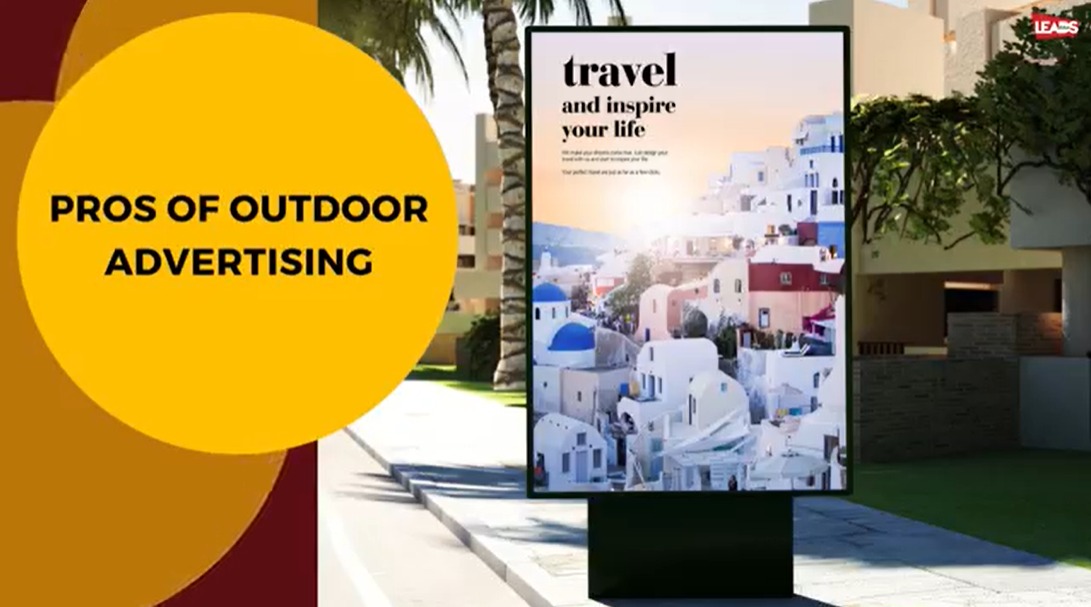 What are the advantages and limitations of outdoor advertising?