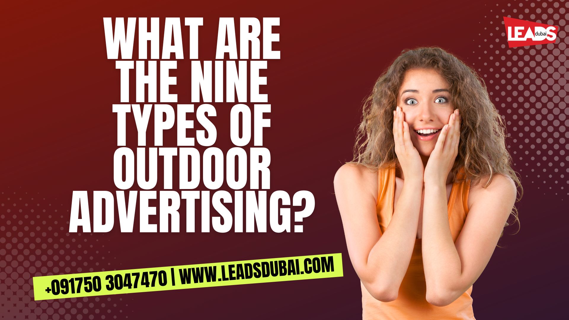 What are the 7 types of outdoor advertising?
