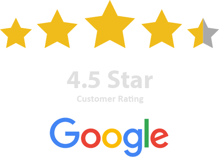 Google Rating 4.5 Stars