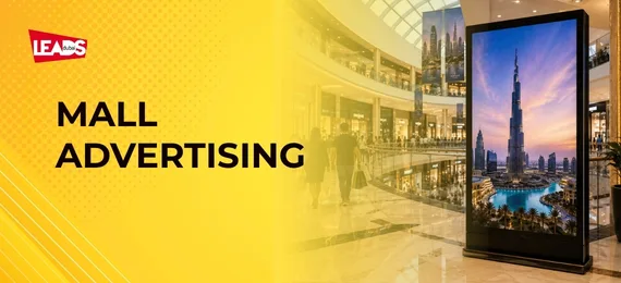 Shoppers engaging with a branded activation stand in a premium Dubai mall