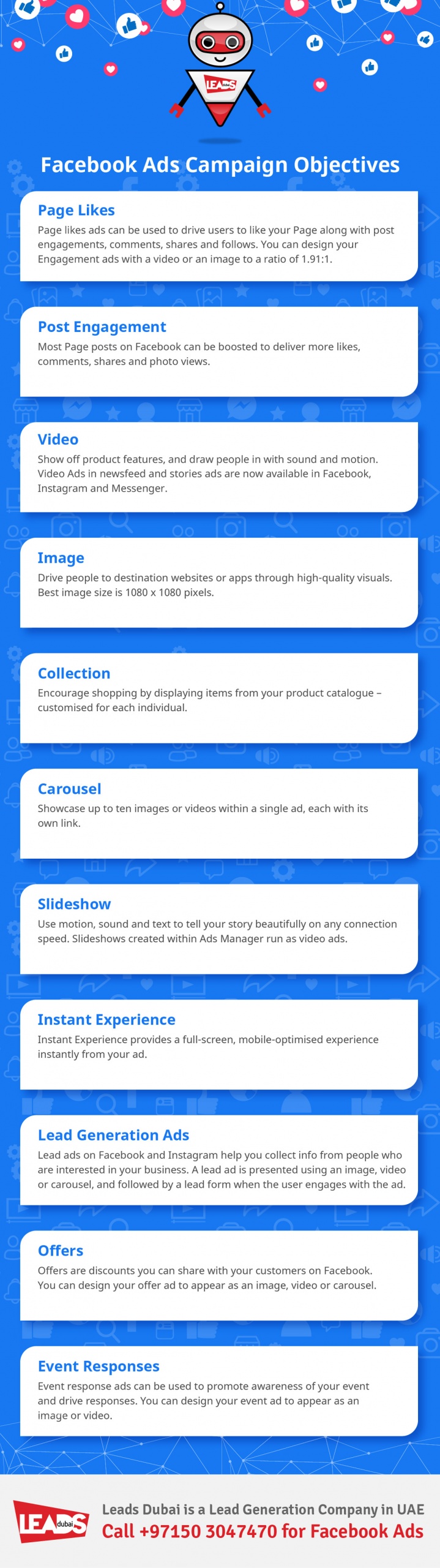 Facebook Advertising infographics
