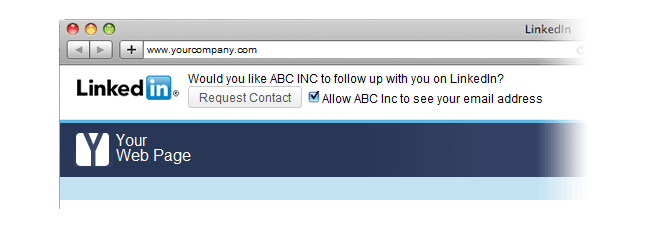 Screenshot of a LinkedIn message asking if a company can follow up, showing how LinkedIn advertising collects leads