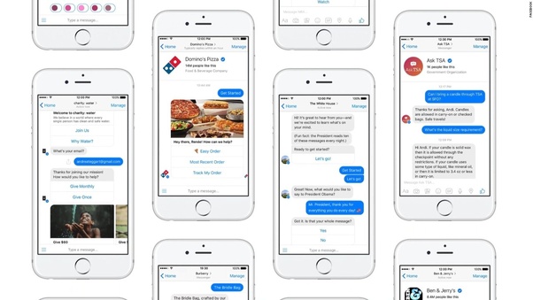 facebook messenger chatbot examples