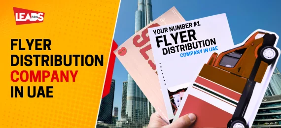 3D illustration of a courier placing flyers into a mailbox outside a house, for a flyer distribution company in Dubai