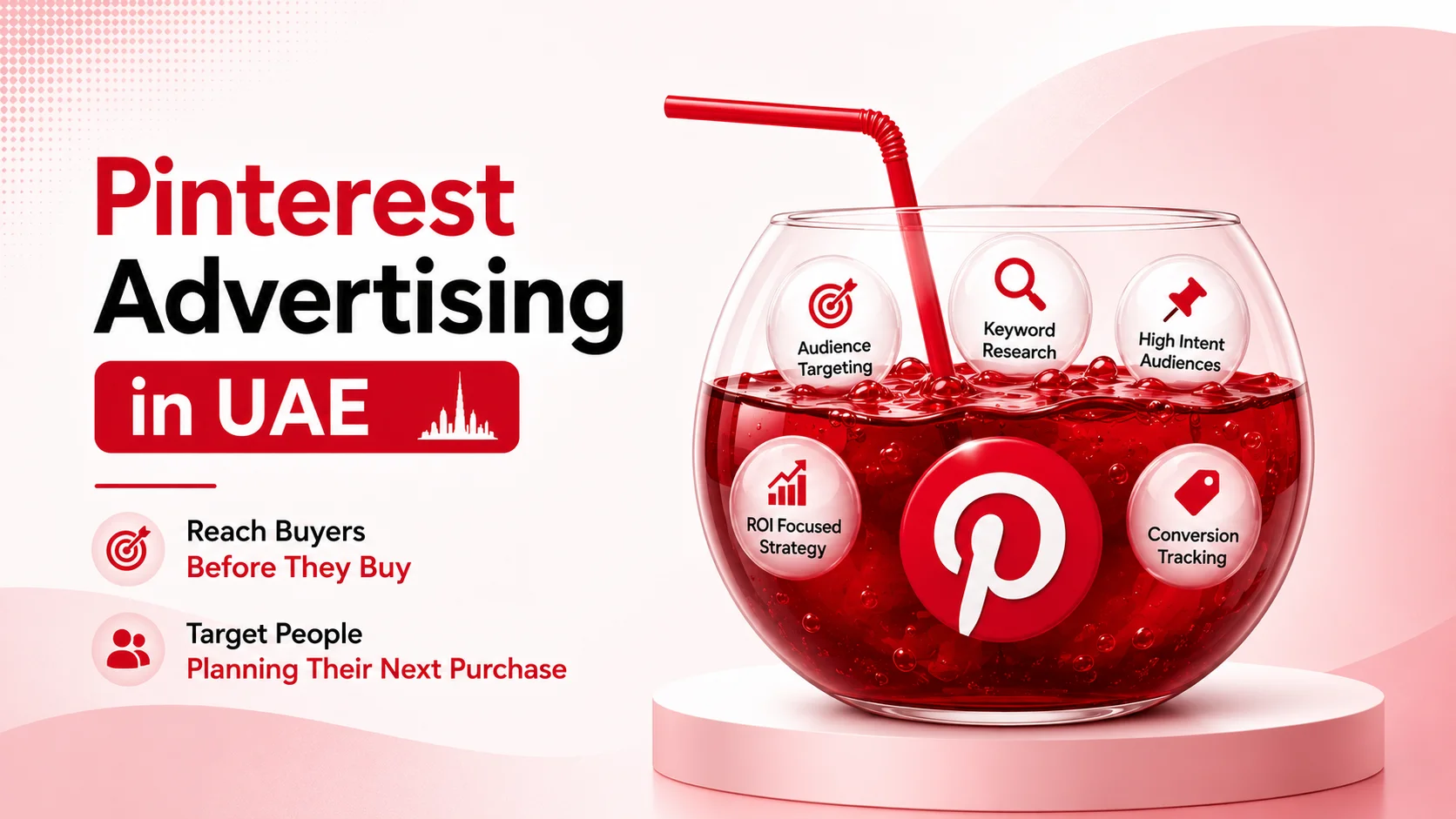Pinterest advertising in Dubai, pins displayed in the discovery feed for UAE shoppers