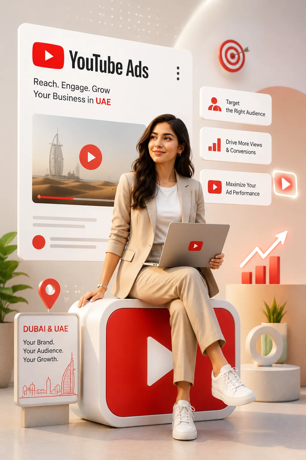 YouTube advertising in Dubai for awareness and leads