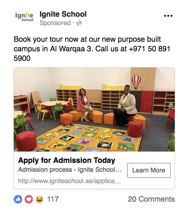 school admissions dubai